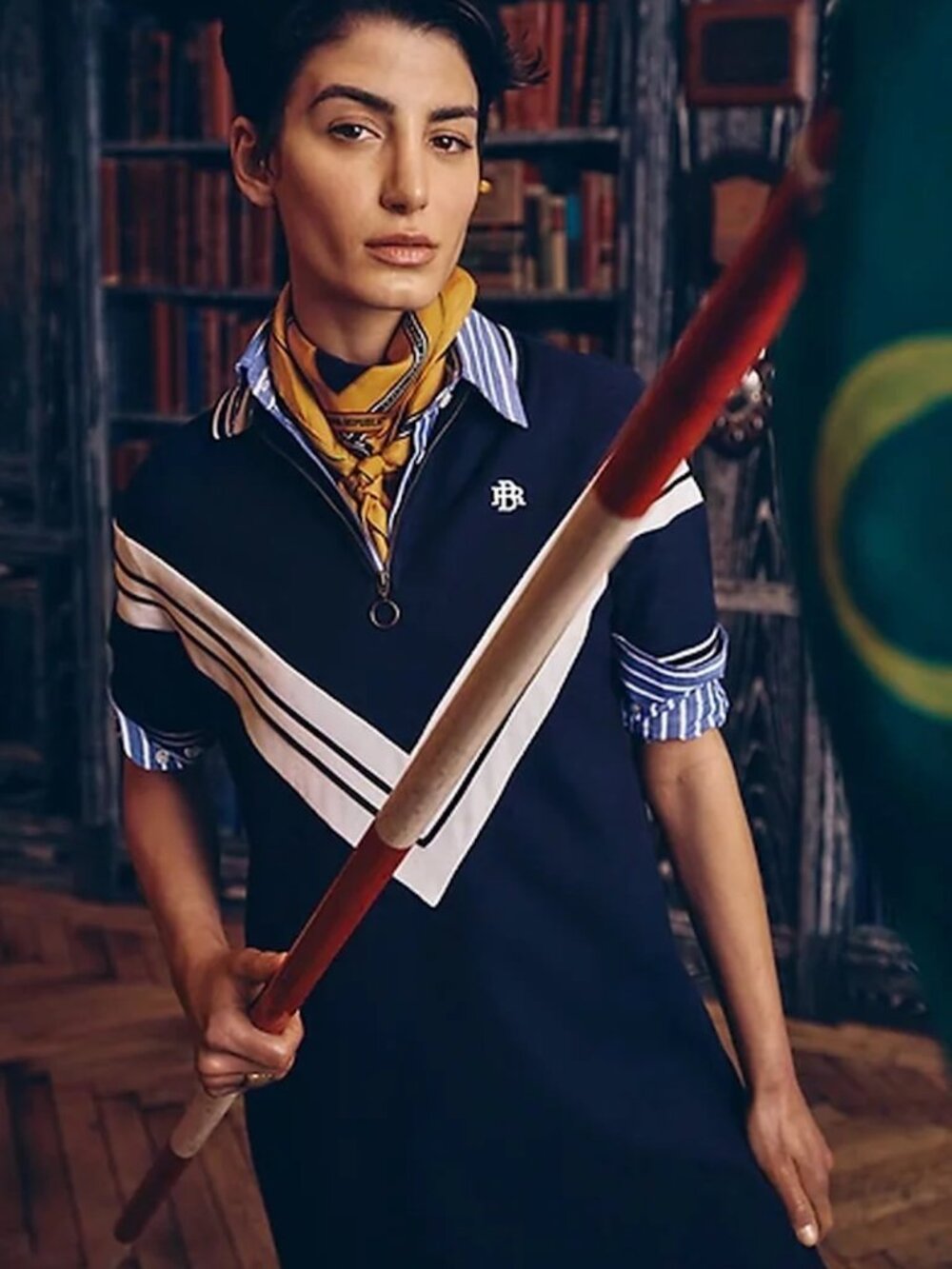 NWT Banana Republic BR ATHLETICS Polo Dress Sizw M Navy #836688 NEW